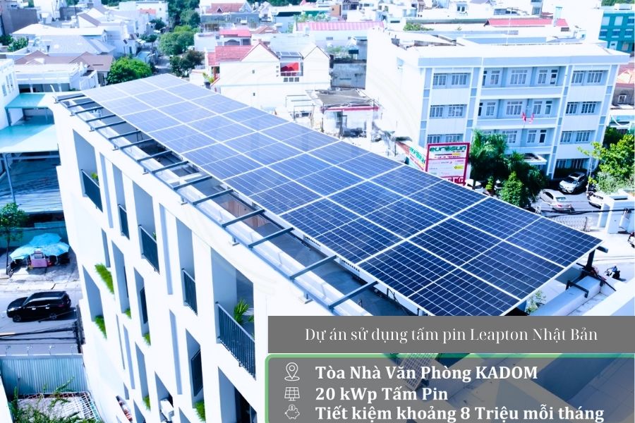 Dự án lắp đặt tấm pin mặt trời Leapton Nhật Bản