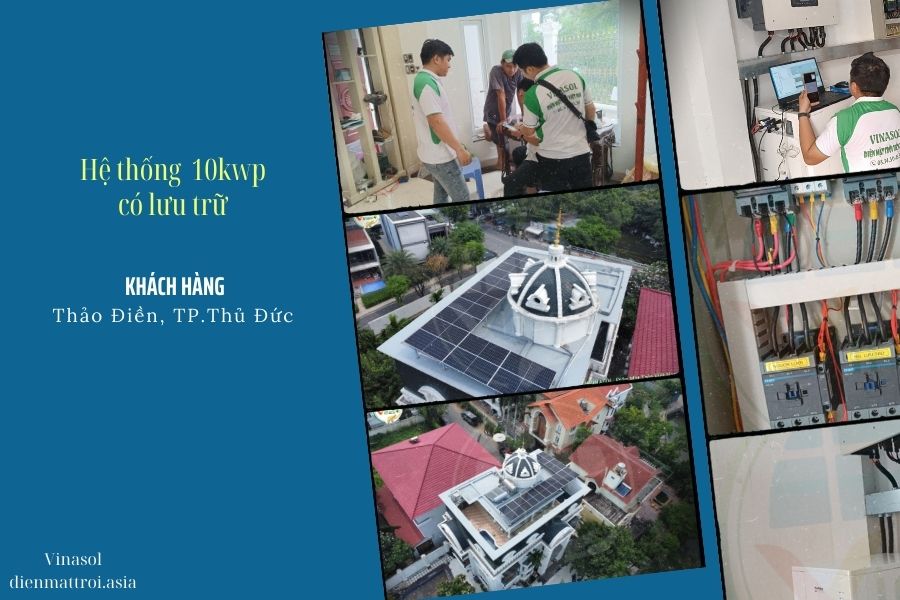 Giá hệ thống pin năng lượng mặt trời 10kw Thủ Đức