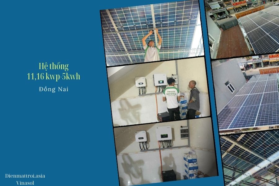 Hệ thống điện mặt trời độc lập 5kwh lắp tại Đồng Nai